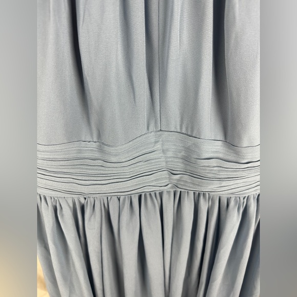 Bill Levkoff Slate Blue Halter A-Line Princess Dress Size 0 NWT - Picture 8 of 17